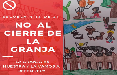 Docentes padres y alumnos se oponen al cierre de la escuela granja