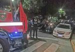 Fuerte choque con vuelco en Maza e Yrigoyen