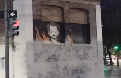 El gobierno porteño vuelve a tapar el mural de Gabo Ferro en Mataderos