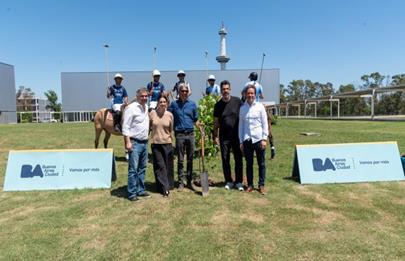 Homenaje y exhibición de polo en el Parque Olímpico