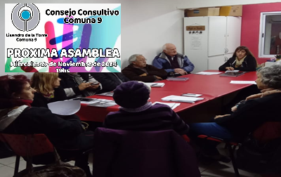 Se reúne el Consejo consultivo de la comuna 9 en el barrio de Liniers