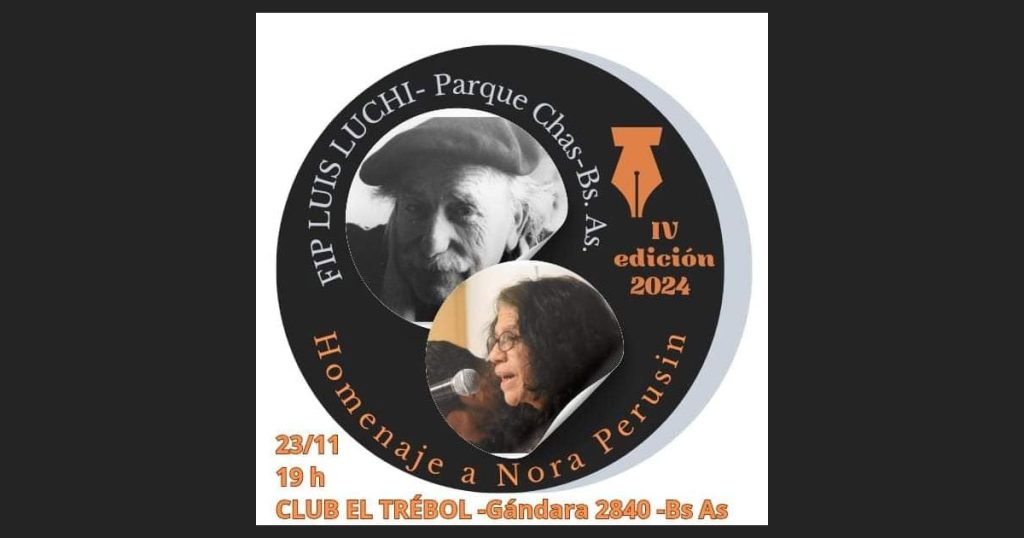 Se realizará la cuarta edición del Festival de poesía “Fip De Parque Chas”