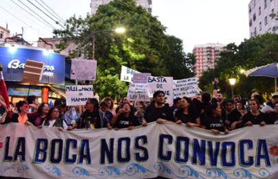Movilización de vecinos y organizaciones de La Boca por el derecho a la vivienda