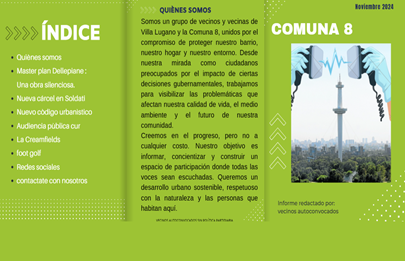 Presentan la revista vecinal Comuna 8