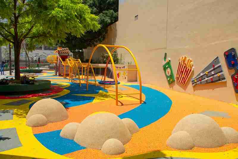 El GCBA renovó el patio de juegos del Patio Salguero de Almagro