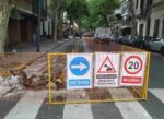 Almagro: arreglos en la ciclovía de Billinghurst, entre Perón y Valentín Gómez