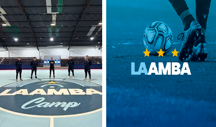 Homenaje a la liga de futsal LAAMBA, con sede en Mataderos