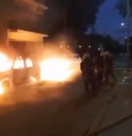 Parque Chas: se incendió un contenedor de basura, dos autos y el frente de una casa, al menos siete personas afectadas