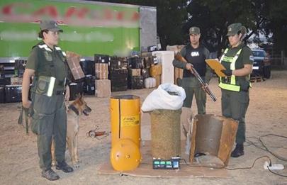 Impidieron el envío de un generador de espuma relleno de marihuana hacia Barracas