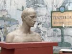 Baracas: restauraron un busto de Quinquela Martín que había sido vandalizado