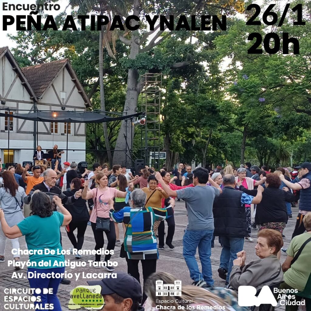 Encuentro folclórico de la Peña Atipac Ynalen en Parque Avellaneda