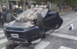 Conductora alcoholizada volcó en Lisandro de la Torre y Roca