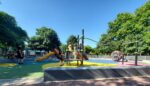 Renovaron los patios de juegos en la Plaza Zapiola y frente a la estación de Villa Pueyrredón