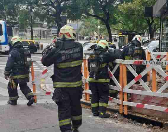 Escape de gas frente a Plaza Miserere