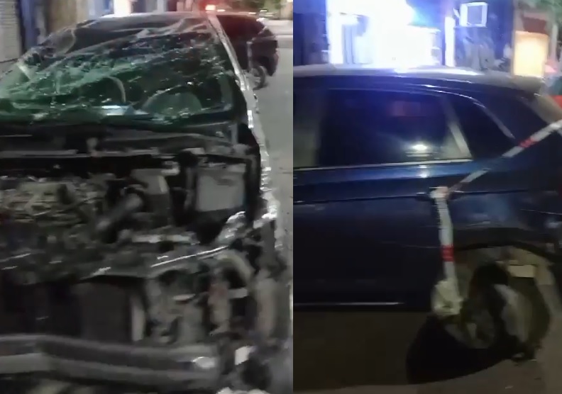 Un conductor chocó dos autos estacionados y volcó en Palermo: no tenía seguro ni licencia y el vehículo acumula más de 45 multas por $2.000.000