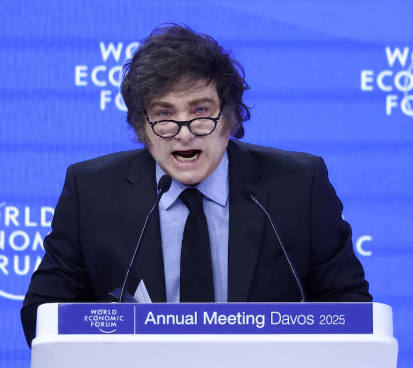 Milei en Davos cargó contra la ideología Woke
