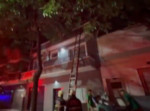 Incendio en Parque Chacabuco: Salvan a beba arrojándola de un segundo piso