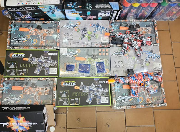 En una inspección secuestran armas de juguete y municiones nocivas para la salud