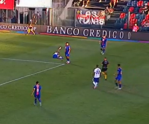 Seria lesión de un jugador de Vélez