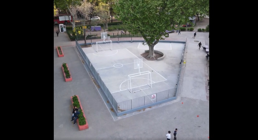 Comuna 3: por reformas, cierran el patio deportivo de la Plaza 1 de Mayo