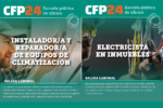 Talleres se energía eléctrica y electrónica en el CFP 24