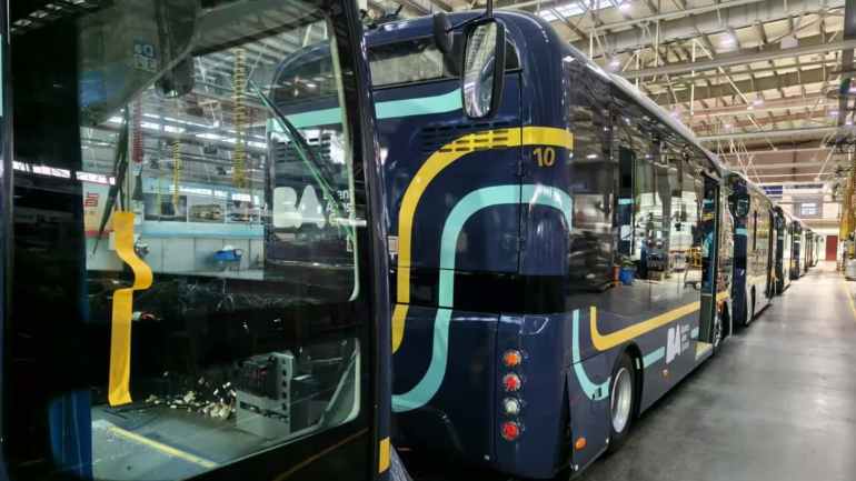 Los nuevos buses eléctricos parten de China rumbo a la Ciudad de Buenos Aires