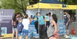 Por las altas temperaturas, la Ciudad instala 25 puestos de hidratación en puntos estratégicos