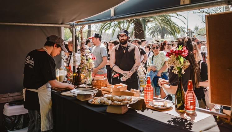 Feria gastronómica en Palermo