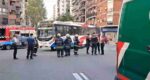 Balvanera: choque entre una moto y un colectivo en Córdoba y Pueyrredón
