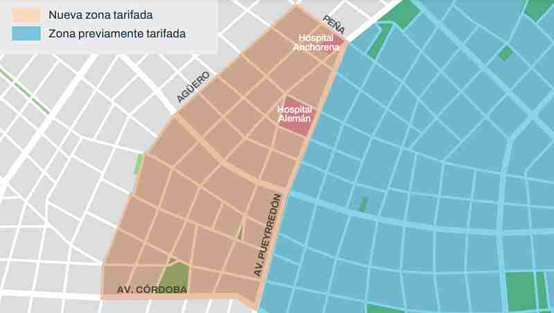 Abasto: habrá estacionamiento medido en torno a los hospitales Alemán y Anchorena, como pasó en el Italiano de Almagro