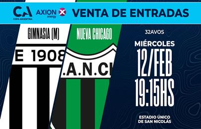 Copa Argentina: Venta de entradas para Nueva Chicago vs Gimnasia de Mendoza