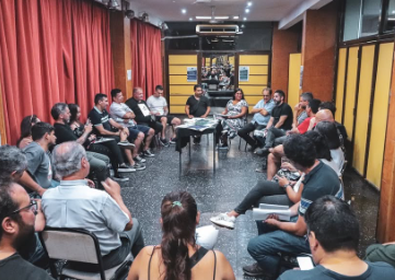 Reunión para presentación del programa de mecenazgo con clubes de la comuna 7