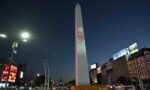 El Obelisco con un mapping en apoyo al Papa Francisco