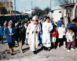 Rezan por el Papa Francisco en la villa 21 /24