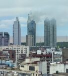 Se incendió una torre de Puerto Madero: 100 pacientes evacuados en orden