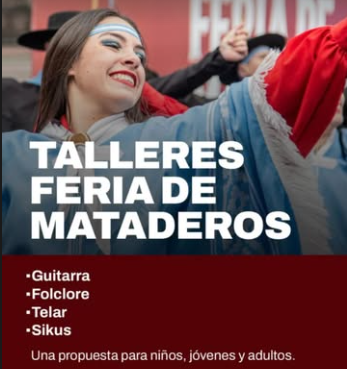 Talleres gratuitos en la feria de Mataderos