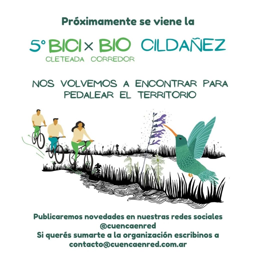 Llega la 5° Bicicleteada por el Biocorredor Cildañez