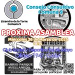 Se realiza la asamblea ordinaria del consejo consultivo comuna 9