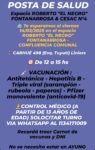 Posta de vacunación y atención médica en Liniers