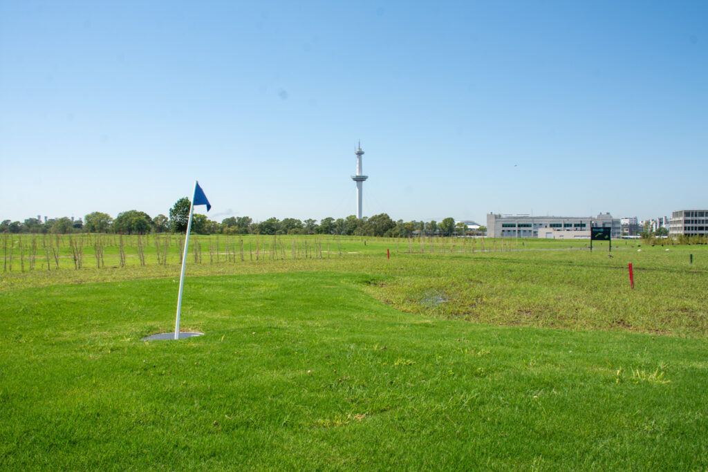 Inauguraron el futgolf en el Parque Indoamericano