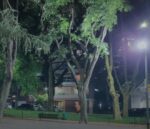 Instalaron nuevas luminarias en Plaza Mackenna