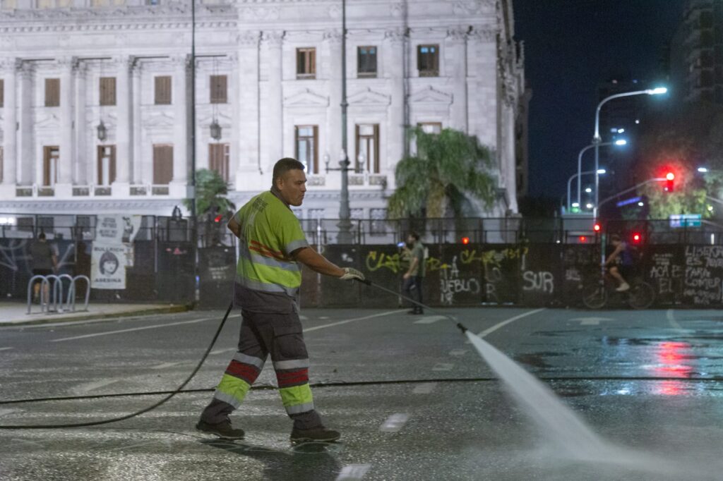 La protesta por los jubilados en Congreso finalizó sin incidentes y la Ciudad no reportó daños