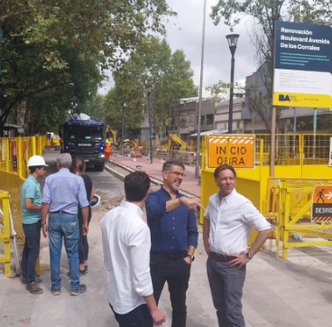 Obras de renovación del Boulevard Avenida de los Corrales