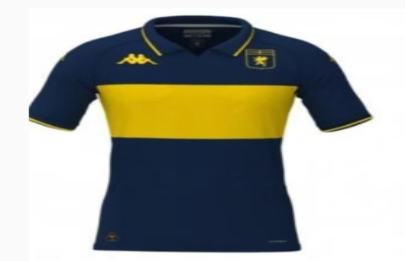 Conocé la camiseta que usará el Genoa para homenajear a Boca Juniors