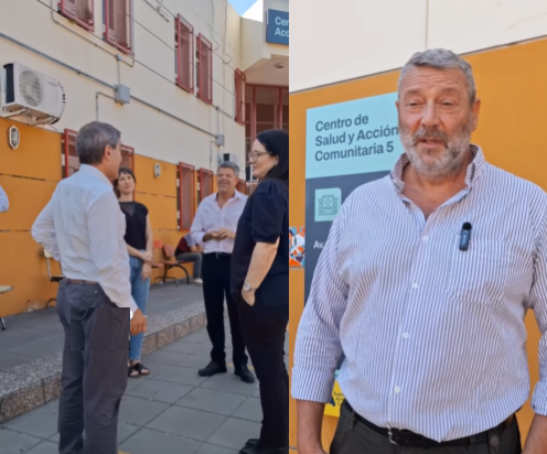 El ministro Quirós visitó el CeSAC 5 de Lugano