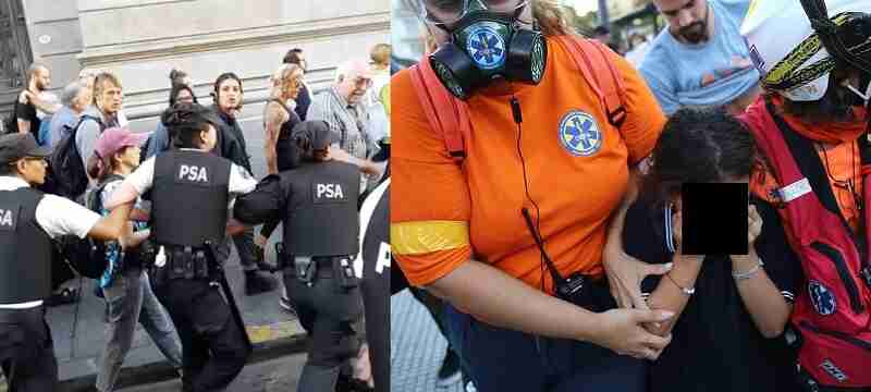 Balvanera: fuerzas federales reprimieron la marcha de jubilados frente al Congreso
