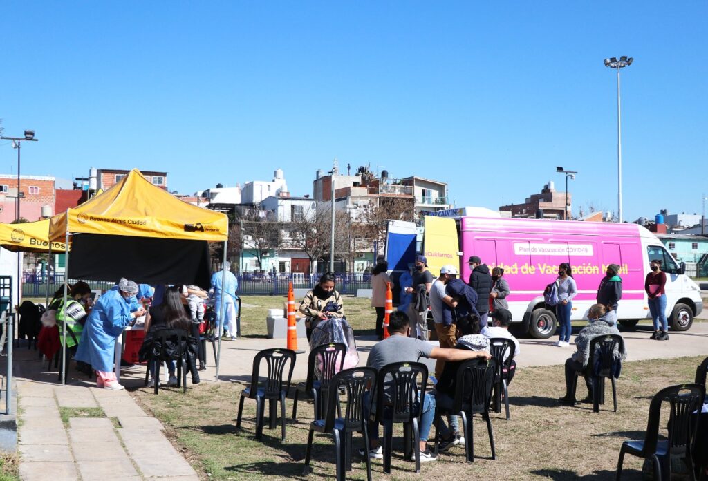 Oficinas móviles en Villa Soldati