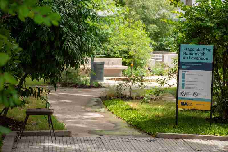 San Cristóbal: renovación en la Plazoleta Elsa Rabinovich de Levenson