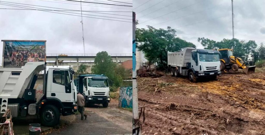 Comenzaron las obras en el Polideportivo de Chacarita