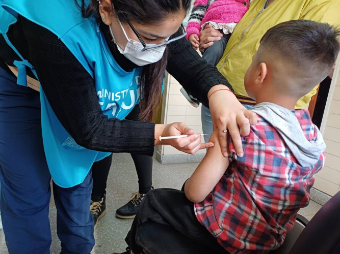 Comenzó la campaña de refuerzo de vacunación contra el sarampión en PBA